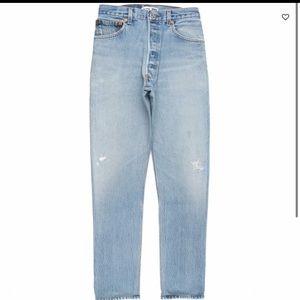 RE/DONE Levi’s High Rise Jeans in Light Wash